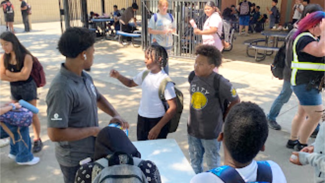 IYT staff spend the day recruiting brothers to the program.