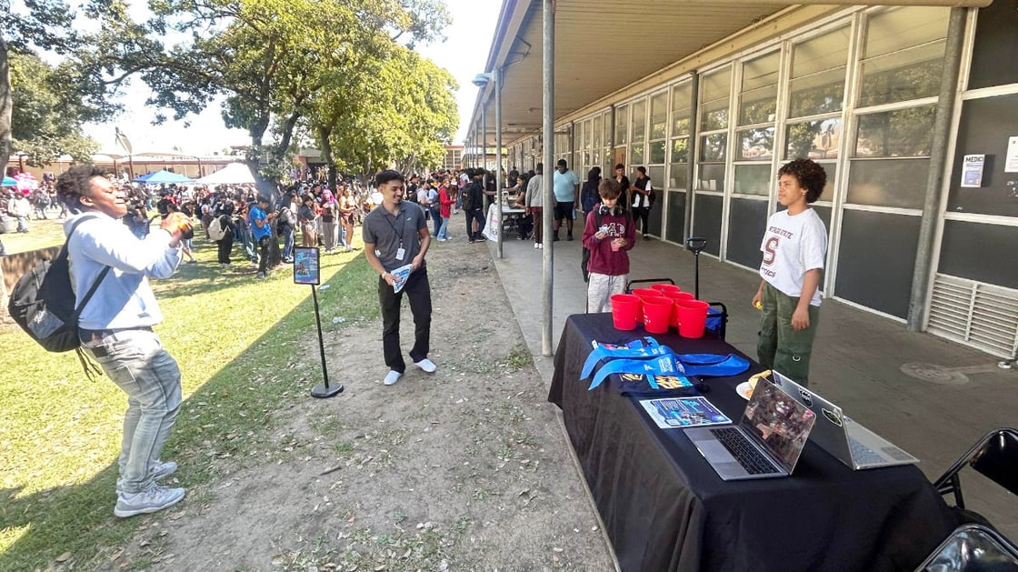 IYT Brothers at the Lunch Rush Club playing Cup Pong.